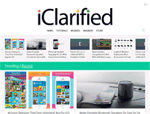 Tablet Screenshot of iclarified.com